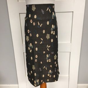 LuLaRoe 3xl Cassie Skirt Floral Jacquard Material